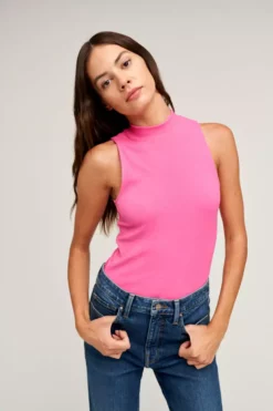 Velvet By Graham & Spencer PAULETTE MOCK NECK TANK TOP Womens 14 Velvet By Graham & Spencer PAULETTE MOCK NECK TANK TOP Womens