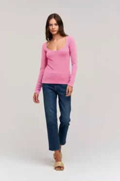 Velvet By Graham & Spencer PEPPA VISCOSE RIB TOP Womens 16 Velvet By Graham & Spencer PEPPA VISCOSE RIB TOP Womens