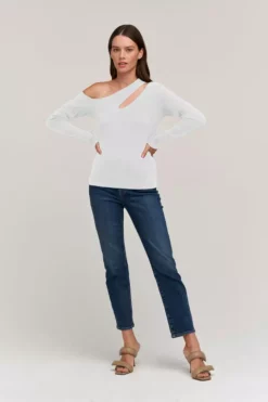 Velvet By Graham & Spencer Womens ROSALINA CUT OUT TOP