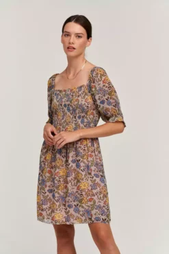 Velvet By Graham & Spencer ESTELLA FLORAL PRINT DRESS Womens