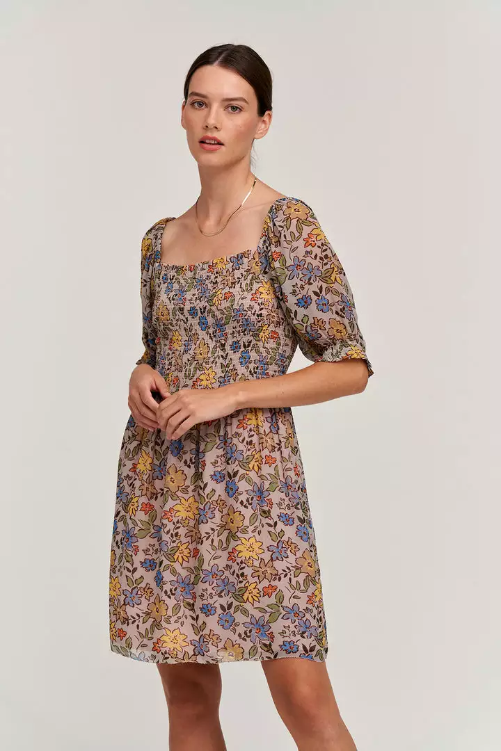 Velvet By Graham & Spencer ESTELLA FLORAL PRINT DRESS Womens 1 Velvet By Graham & Spencer ESTELLA FLORAL PRINT DRESS Womens