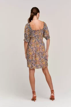 Velvet By Graham & Spencer ESTELLA FLORAL PRINT DRESS Womens 7 Velvet By Graham & Spencer ESTELLA FLORAL PRINT DRESS Womens