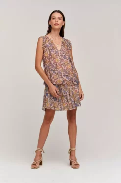 Velvet By Graham & Spencer NOELLE PRINTED SKIRT Womens