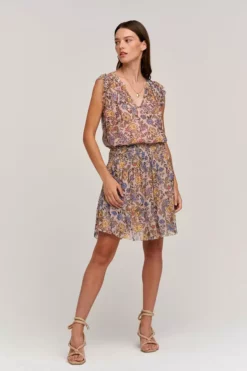 Velvet By Graham & Spencer Womens STEPHANIE PRINTED BLOUSE