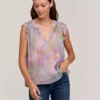 Velvet By Graham & Spencer STEPHANIE PRINTED BLOUSE