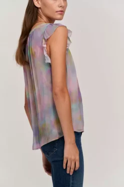 Velvet By Graham & Spencer STEPHANIE PRINTED BLOUSE 6 Velvet By Graham & Spencer STEPHANIE PRINTED BLOUSE