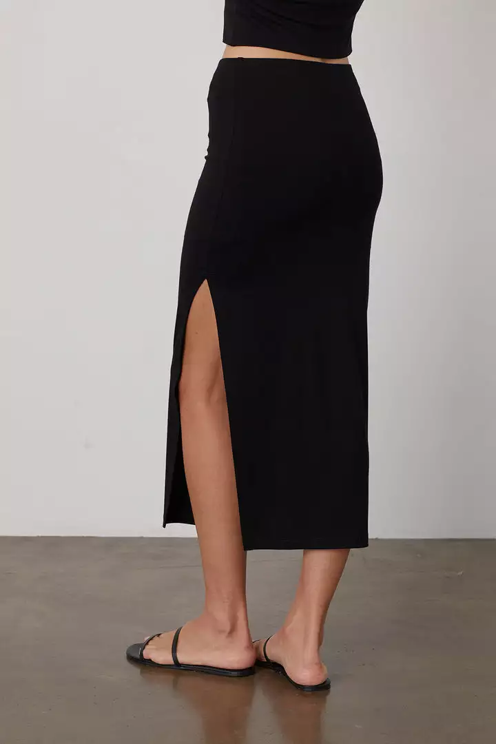 Velvet By Graham & Spencer ELLA MIDI SKIRT 4 Velvet By Graham & Spencer ELLA MIDI SKIRT