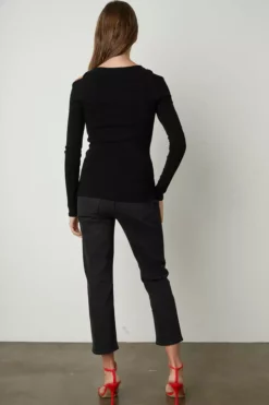 Velvet By Graham & Spencer EMMA CUT-OUT TOP Womens