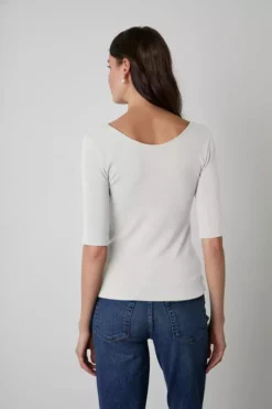 Velvet By Graham & Spencer MIRANDA SCOOP NECK TOP