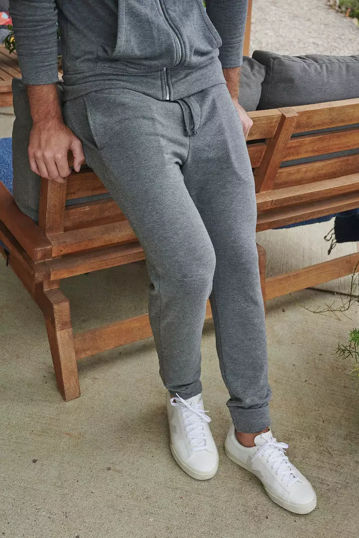 Velvet By Graham & Spencer CROSBY CHARCOAL LUXE FLEECE JOGGER Mens 1 Velvet By Graham & Spencer CROSBY CHARCOAL LUXE FLEECE JOGGER Mens