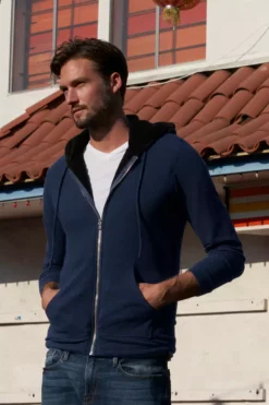 Velvet By Graham & Spencer Mens SALVADORE SHERPA LINED HOODIE