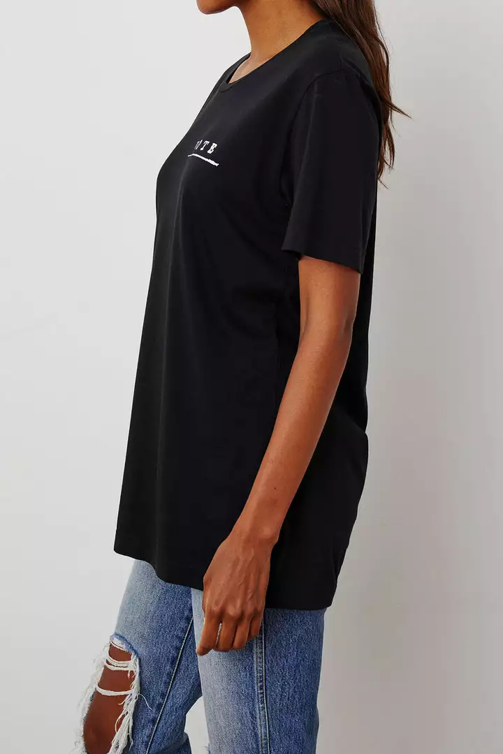 Velvet By Graham & Spencer VOTE Unisex Crew Tee Womens 8 Velvet By Graham & Spencer VOTE Unisex Crew Tee Womens