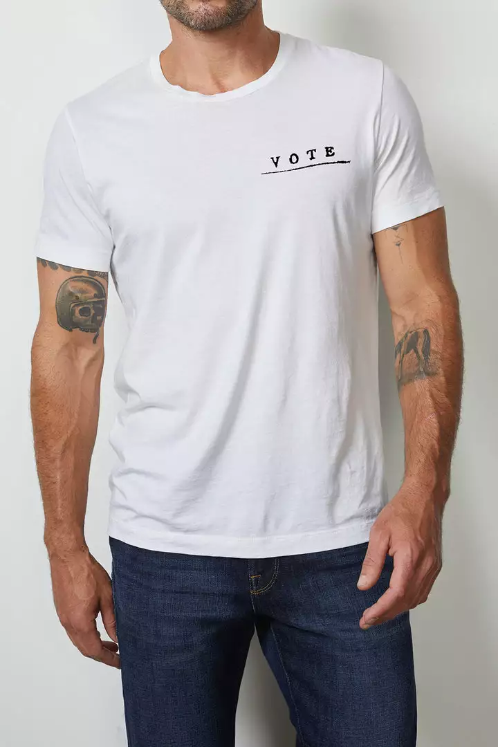 Velvet By Graham & Spencer VOTE Unisex Crew Tee Womens 4 Velvet By Graham & Spencer VOTE Unisex Crew Tee Womens