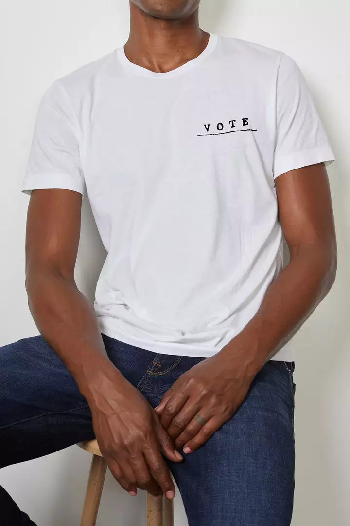 Velvet By Graham & Spencer VOTE Unisex Crew Tee Womens 5 Velvet By Graham & Spencer VOTE Unisex Crew Tee Womens