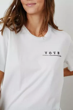 Velvet By Graham & Spencer VOTE Unisex Crew Tee Womens