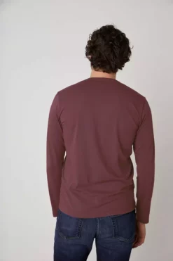 Velvet By Graham & Spencer ALVARO COTTON JERSEY HENLEY Mens