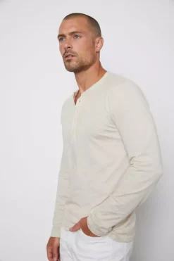 Velvet By Graham & Spencer Mens ALVARO COTTON JERSEY HENLEY