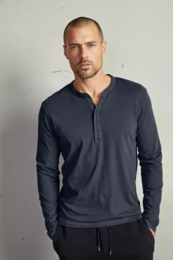 Velvet By Graham & Spencer ALVARO COTTON JERSEY HENLEY
