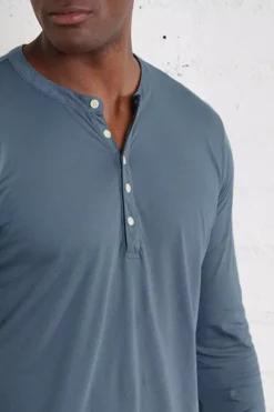 Velvet By Graham & Spencer Mens ALVARO COTTON JERSEY HENLEY