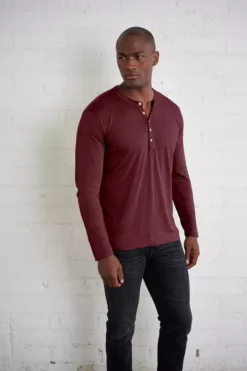 Velvet By Graham & Spencer ALVARO COTTON JERSEY HENLEY