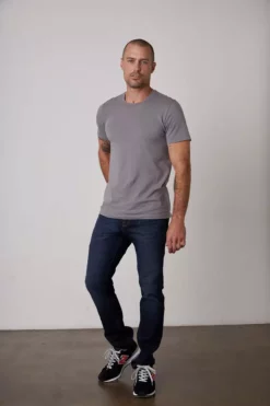 Velvet By Graham & Spencer HOWARD WHISPER CLASSIC CREW NECK TEE Mens 48 Velvet By Graham & Spencer HOWARD WHISPER CLASSIC CREW NECK TEE Mens