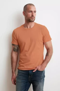 Velvet By Graham & Spencer HOWARD WHISPER CLASSIC CREW NECK TEE Mens