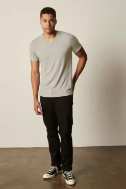 Velvet By Graham & Spencer SAMSEN WHISPER CLASSIC V-NECK TEE Mens