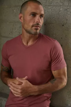 Velvet By Graham & Spencer SAMSEN WHISPER CLASSIC V-NECK TEE