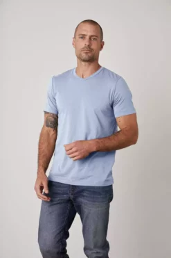 Velvet By Graham & Spencer SAMSEN WHISPER CLASSIC V-NECK TEE Mens