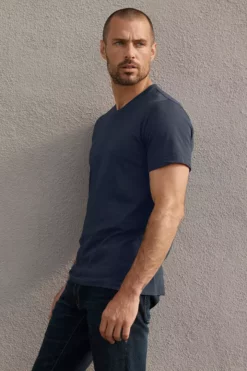 Velvet By Graham & Spencer SAMSEN WHISPER CLASSIC V-NECK TEE Mens