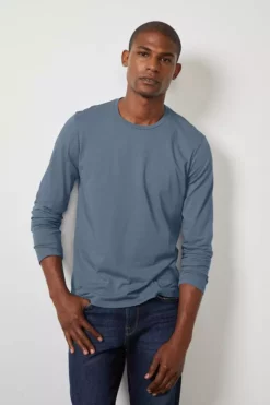 Velvet By Graham & Spencer SKEETER WHISPER CLASSIC CREW NECK TEE Mens