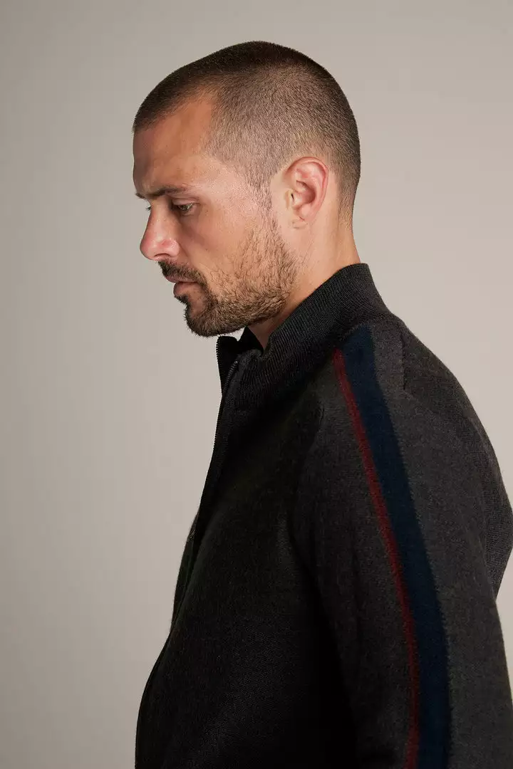 Velvet By Graham & Spencer Mens CRANE WOOL BLEND ZIP UP CARDIGAN 4 Velvet By Graham & Spencer Mens CRANE WOOL BLEND ZIP UP CARDIGAN