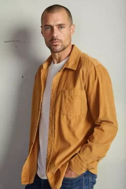 Velvet By Graham & Spencer Mens CAREY CORDUROY BUTTON-UP SHIRT