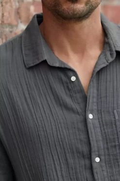 Velvet By Graham & Spencer Mens ELTON COTTON WOVEN BUTTON-UP SHIRT