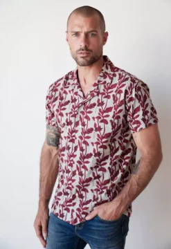 Velvet By Graham & Spencer Tees & Shirts NEILL PRINTED BUTTON-UP SHIRT