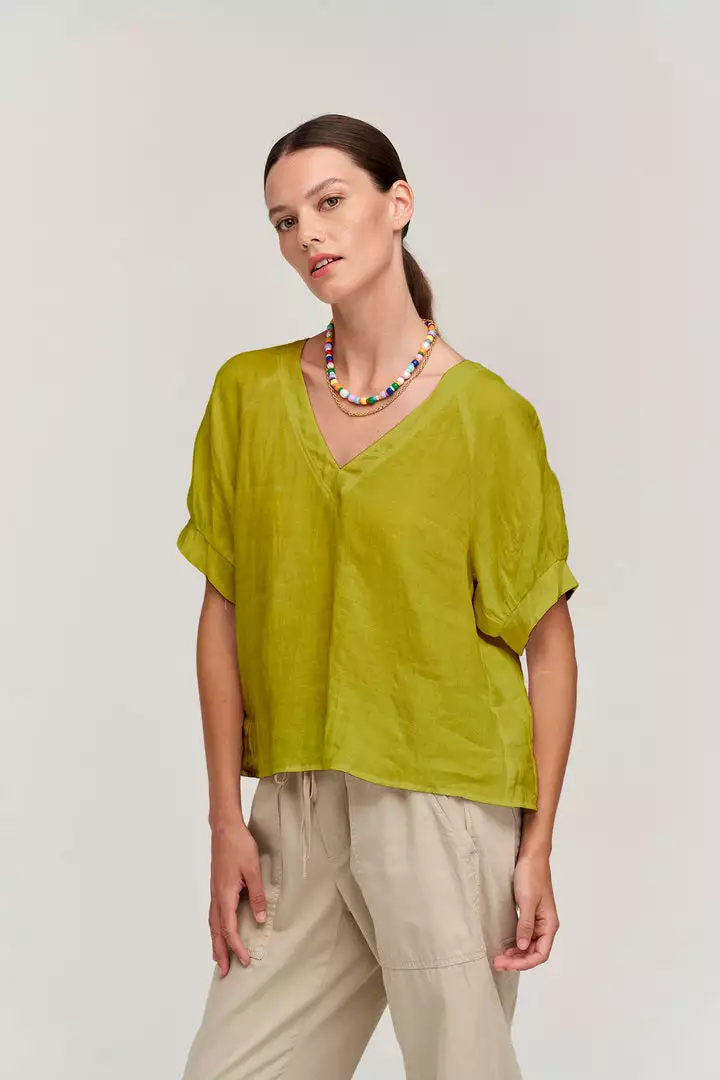 Velvet By Graham & Spencer Womens ADLEY LINEN TOP 1 Velvet By Graham & Spencer Womens ADLEY LINEN TOP