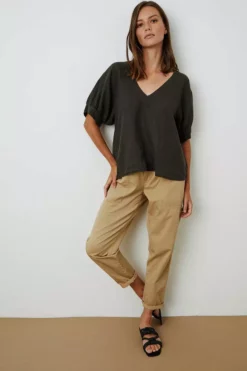 Velvet By Graham & Spencer Womens ADLEY LINEN TOP 17 Velvet By Graham & Spencer Womens ADLEY LINEN TOP