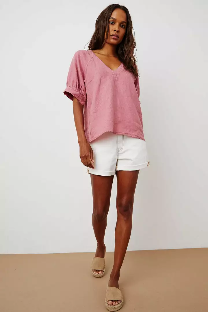 Velvet By Graham & Spencer Womens ADLEY LINEN TOP 10 Velvet By Graham & Spencer Womens ADLEY LINEN TOP