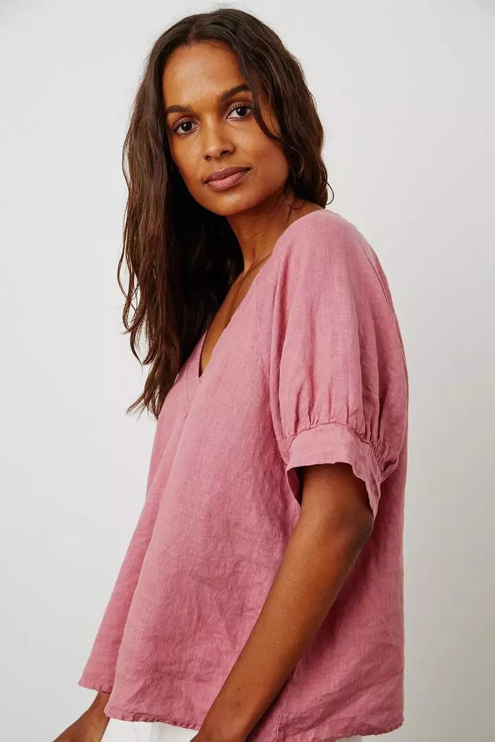 Velvet By Graham & Spencer Womens ADLEY LINEN TOP 11 Velvet By Graham & Spencer Womens ADLEY LINEN TOP