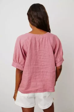 Velvet By Graham & Spencer Womens ADLEY LINEN TOP 25 Velvet By Graham & Spencer Womens ADLEY LINEN TOP