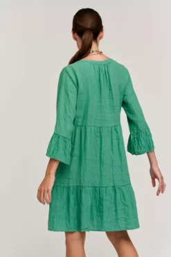 Velvet By Graham & Spencer Womens AURORA LINEN TIERED DRESS