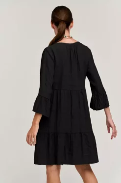 Velvet By Graham & Spencer Womens AURORA LINEN TIERED DRESS