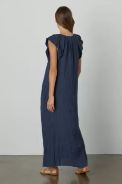 Velvet By Graham & Spencer Womens CACEY LINEN SWING DRESS