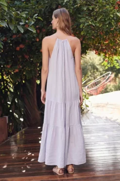 Velvet By Graham & Spencer Womens CLEO LINEN MAXI DRESS