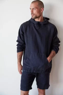 Velvet By Graham & Spencer DEACON LINEN HOODIE