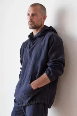 Velvet By Graham & Spencer DEACON LINEN HOODIE