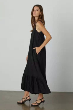 Velvet By Graham & Spencer ELARA LINEN TANK DRESS Womens 19 Velvet By Graham & Spencer ELARA LINEN TANK DRESS Womens