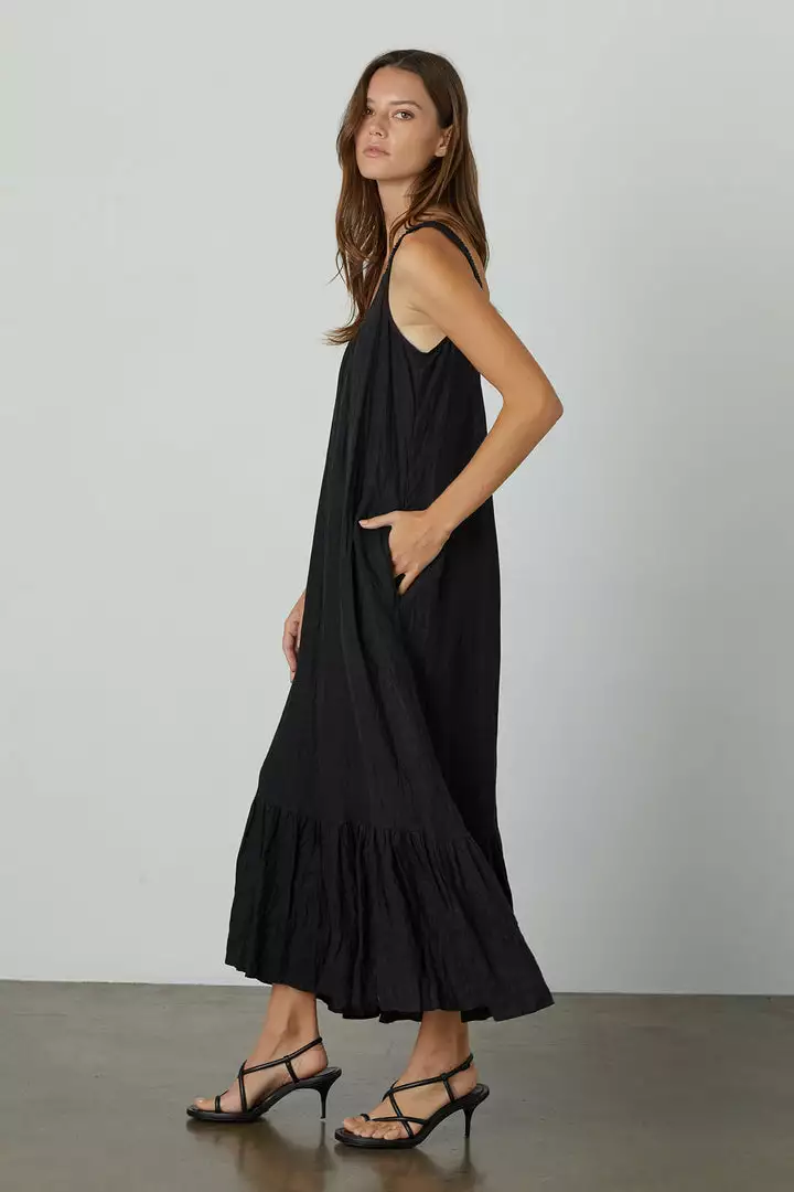 Velvet By Graham & Spencer ELARA LINEN TANK DRESS Womens 6 Velvet By Graham & Spencer ELARA LINEN TANK DRESS Womens