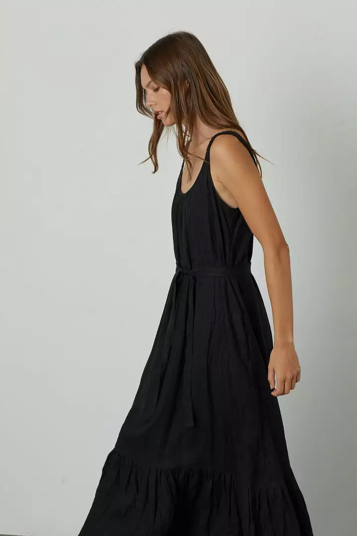 Velvet By Graham & Spencer ELARA LINEN TANK DRESS Womens 7 Velvet By Graham & Spencer ELARA LINEN TANK DRESS Womens