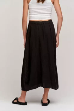 Velvet By Graham & Spencer FAE LINEN A-LINE SKIRT 18 Velvet By Graham & Spencer FAE LINEN A-LINE SKIRT